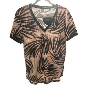 Andrew Christian Palmero Sheer V-Neck Tee Medium